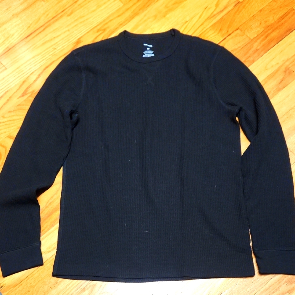 Men's Black Crew Neck Thermal M, Like New